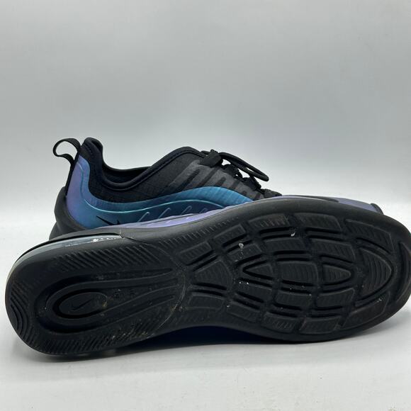 NIKE AIR Maxi Axis Throwback Future Sneaker Black Racer Blue Sz 9.5 - Picture 6 of 7